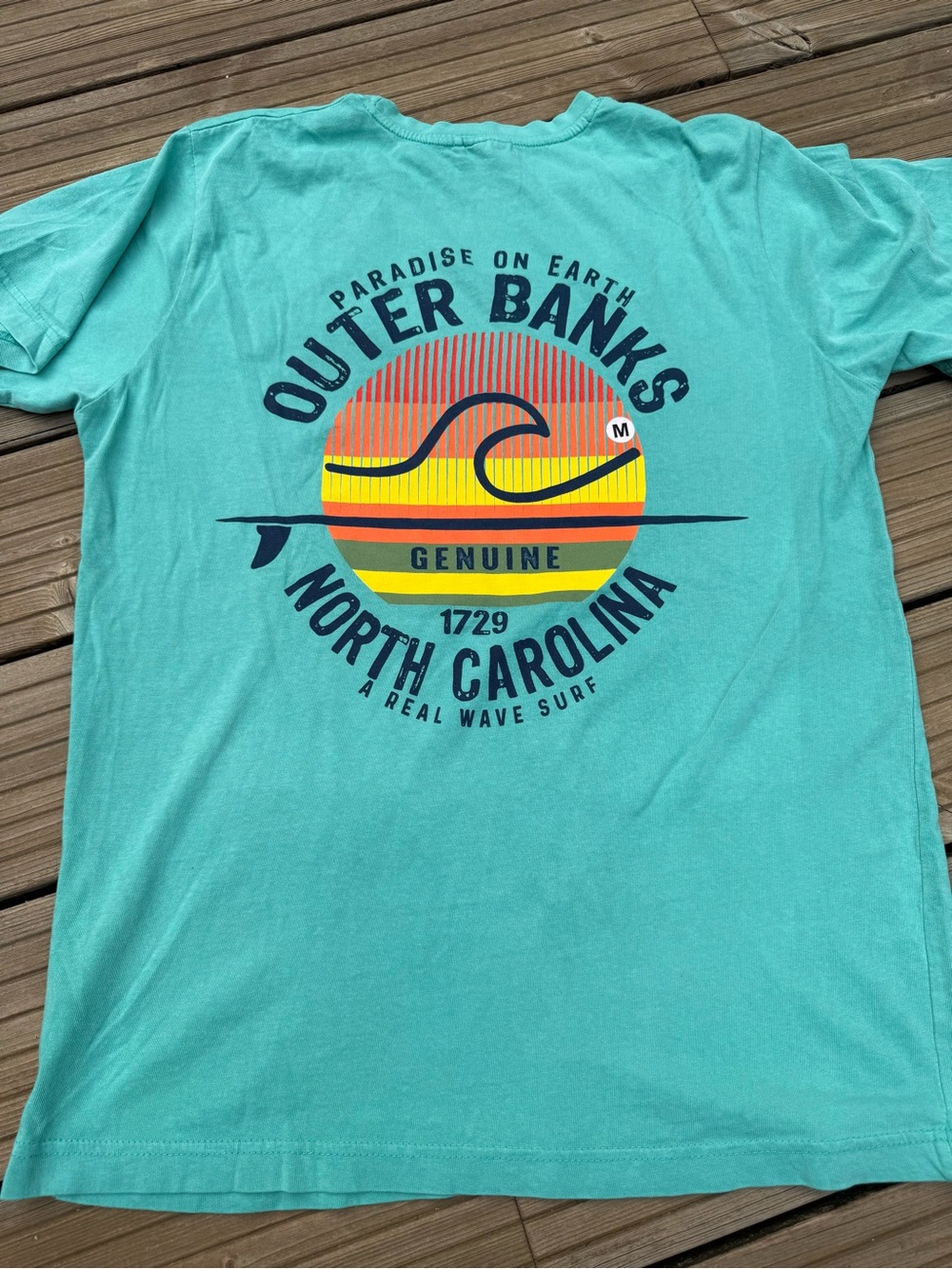 Outer Banks North Carolina Graphic Tee - Aqua